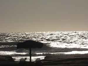 while meditating I had a spiritual vision of a silver ball of water that represented the ocean at sunset